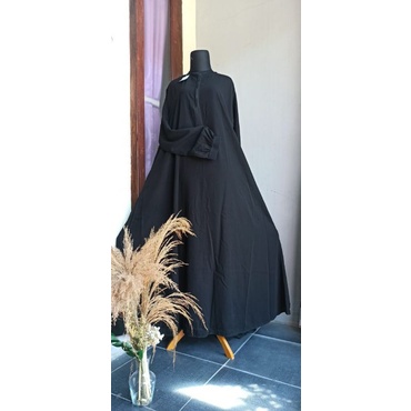 JUBAH POLOS HITAM