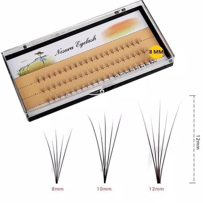 NESURA PREMADE RUSSIAN VOLUME EYELASH 3D 5D 6D 10D LENGKAP MURAH