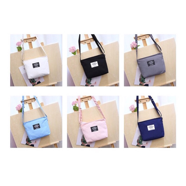 

SOLID COLOR PORTABLE CANVAS BAG