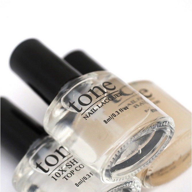 TONE (top coat, base, clar varnish / bening, snowy mochi, black hitam, matte top coat) kuteks kutek kuku jari tangan cantik mengkilap kinclong cantik meni pedi menicure pedicure perawatan layer halal sholat air wudhu murah termurah original asli