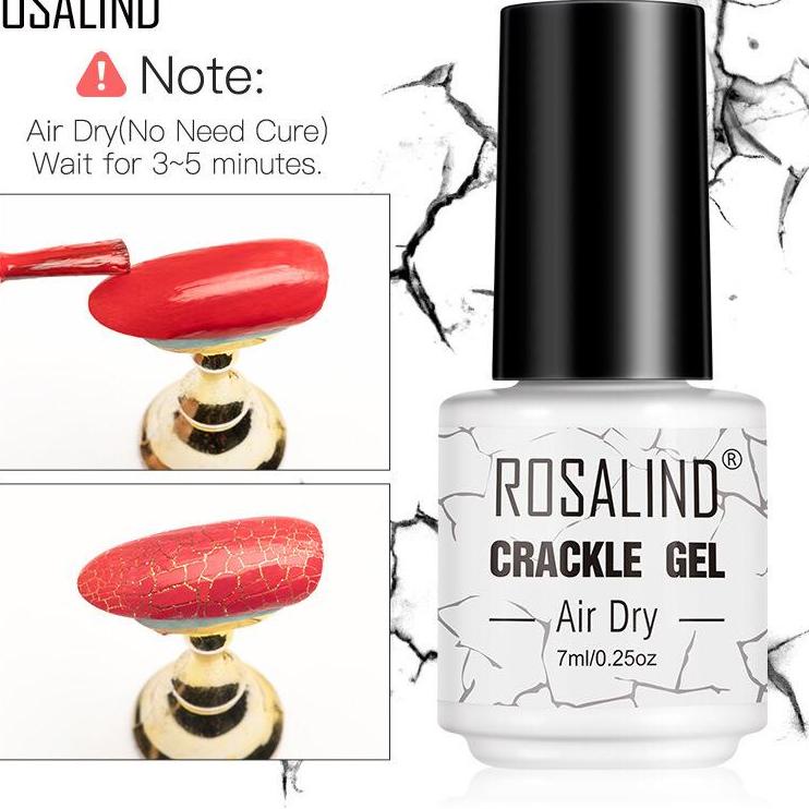 ▲ ROSALIND Crackle Series Gel Nail Polish UV LED Nail Art / Kutek / Cat Kuku ☋
