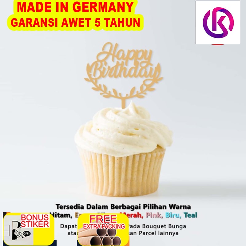 

Grosir Cup Cake Topper AKRILIK - HBD MINI F - Topper Kue Happy Birthday