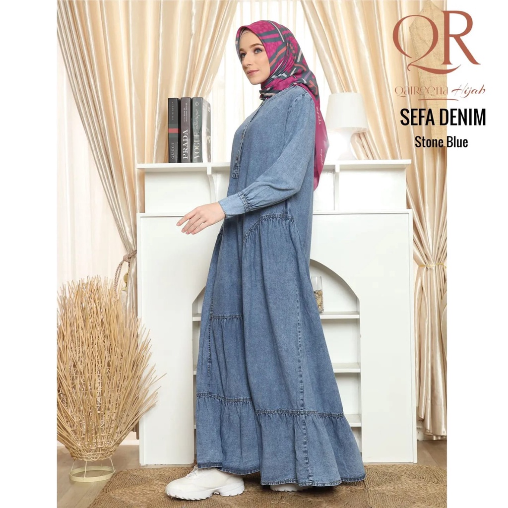 GAMIS SYARI SEFA DENIM BY QAIREENA