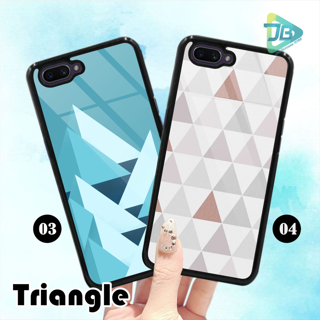 HARDCASE 2D GLOSSY TRIANGLE OPPO VIVO XIAOMI SAMSUNG REALME IPHONE ALL TYPE JB4702