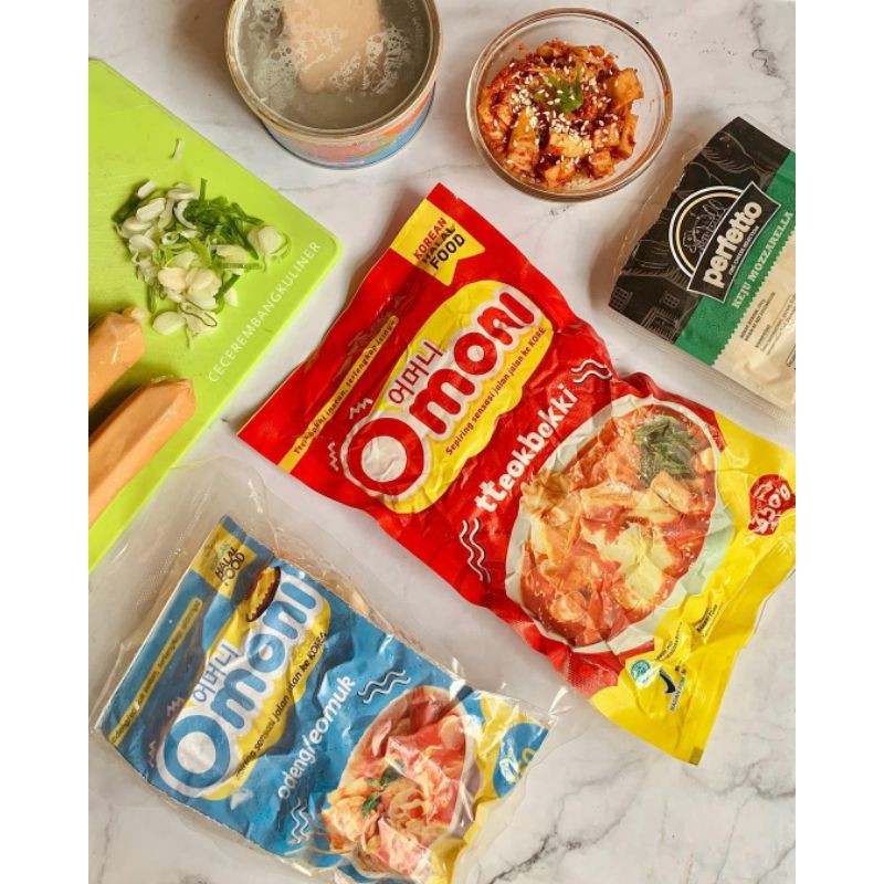 Tteokbokki Halal/ Topokki Instan/ OMONI Korean Food