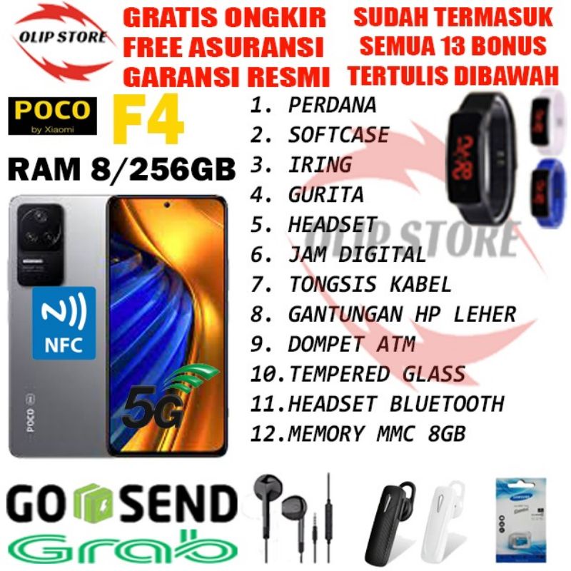 POCO F4 8/256GB RAM 8GB ROM 256GB GARANSI RESMI 2 TAHUN