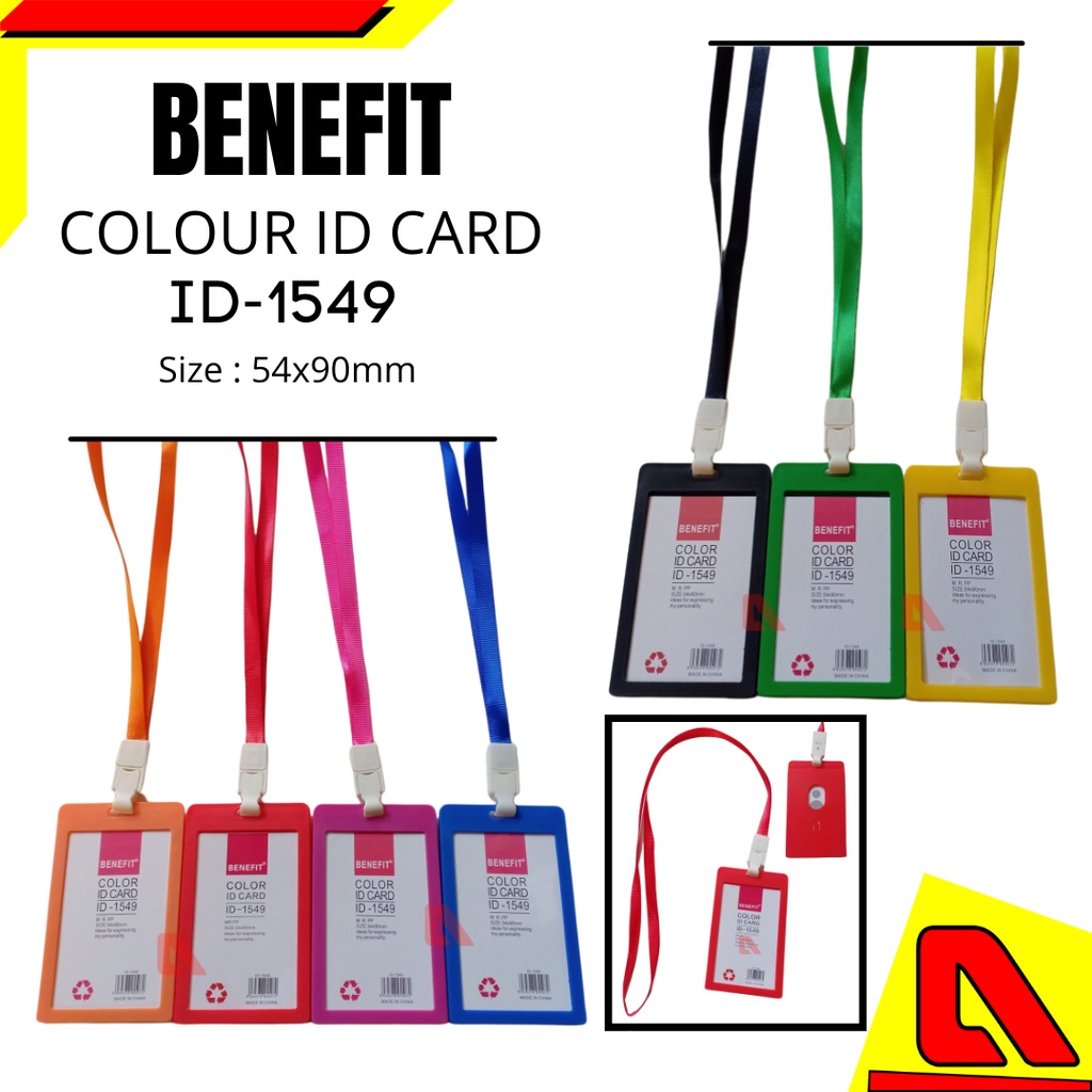 

ID CARD TALI CARD HOLDER KULIT PANJANG GANTUNGAN SET BENEFIT