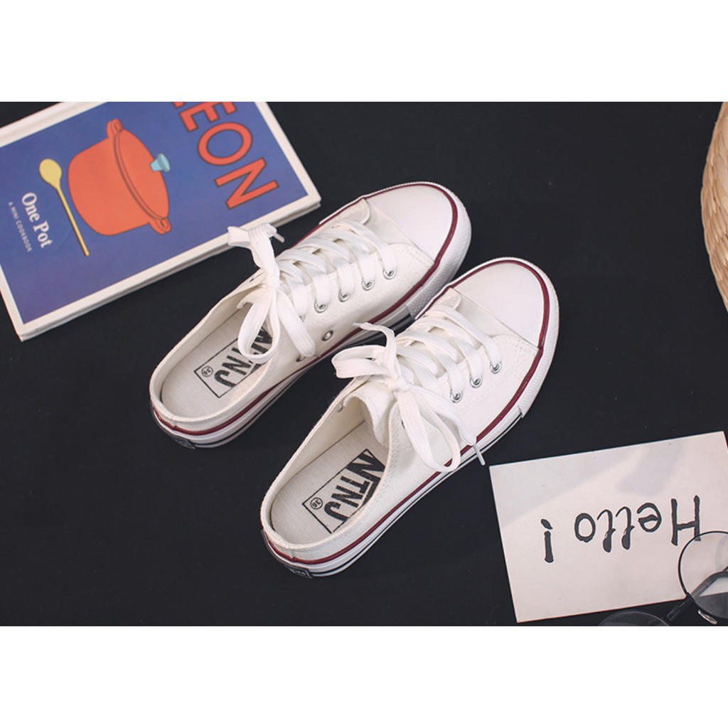 AND / COD / SEPATU FASHION WANITA SEPATU TANPA TUTUP BELAKANG SEPATU SNEAKERS BERTALI IMPORT SPT-01