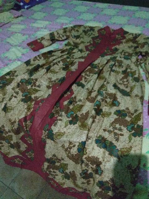 Gamis Batik Tumpal Warna Size Standar Dan Jumbo Bahan Katun Mataram Primisima