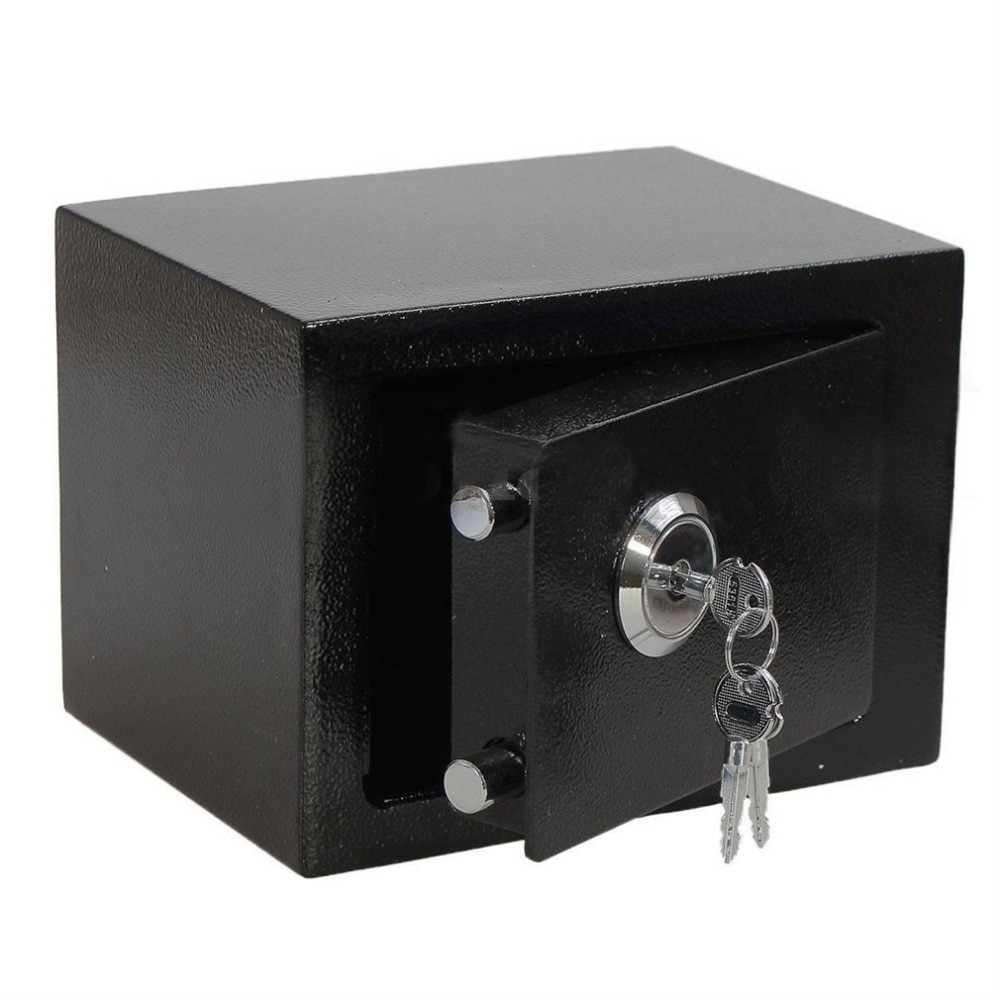 Kotak Brankas Hotel Mini Home Safe Deposit Box - 17E - Black