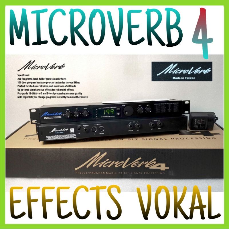 Effect Vokal MICROVERB 4 Kuping Besi,effects 100 User program Original