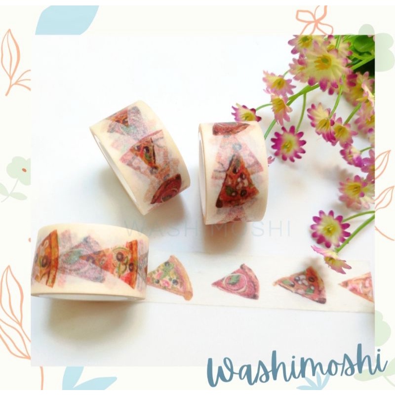 

Washimoshi Masking Washi Tape Pizza Design (5 meter)