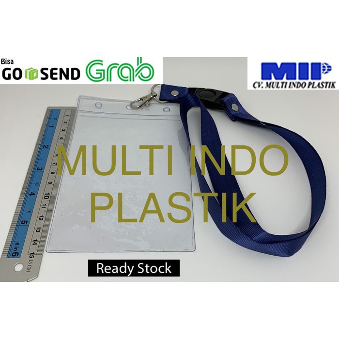 

Tali nametag biru dongker/tali id card murah/uk 10 x 14/nametag murah