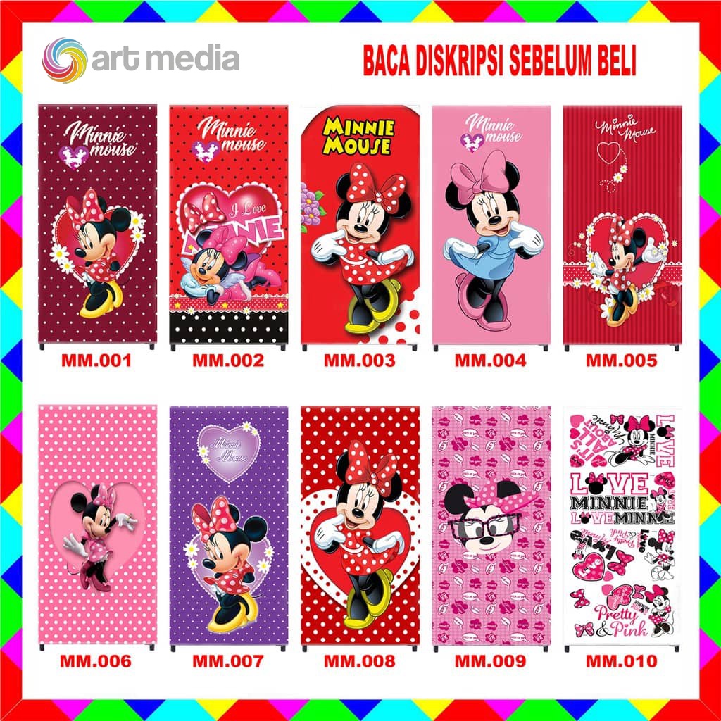 STIKER KULKAS MINNIE MOUSE