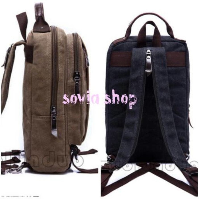 TAS RANSEL KANVAS MINI/RANSEL KAIN/TAS MUGU