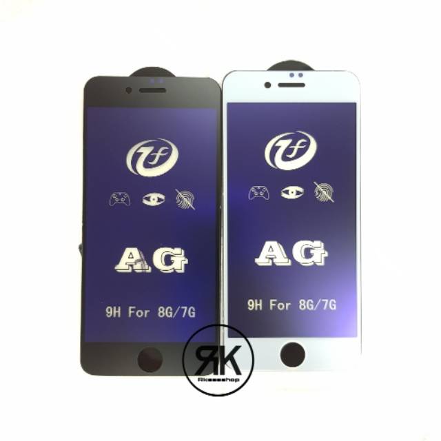 Tempered glass full Anti minyak Glare iphone 7 8 anti gores kaca