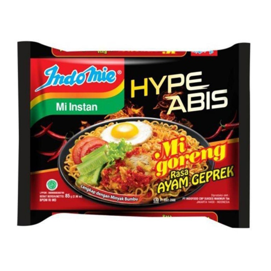 INDOMIE GORENG AYAM GEPREK HYPEABIS 85GR FRIED NOODLE