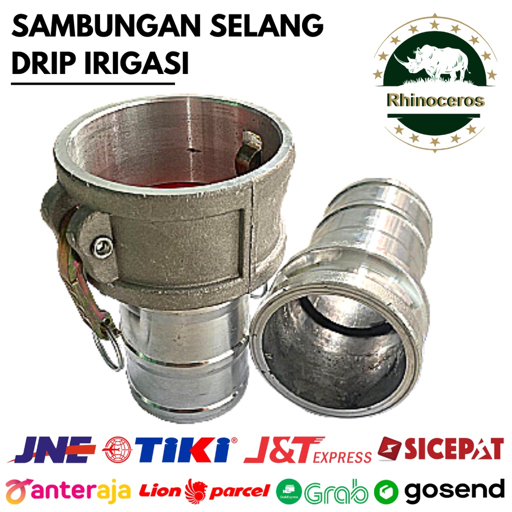 Sambungan Selang Drip Selang Irigasi Stainless 2 - 4 Inch