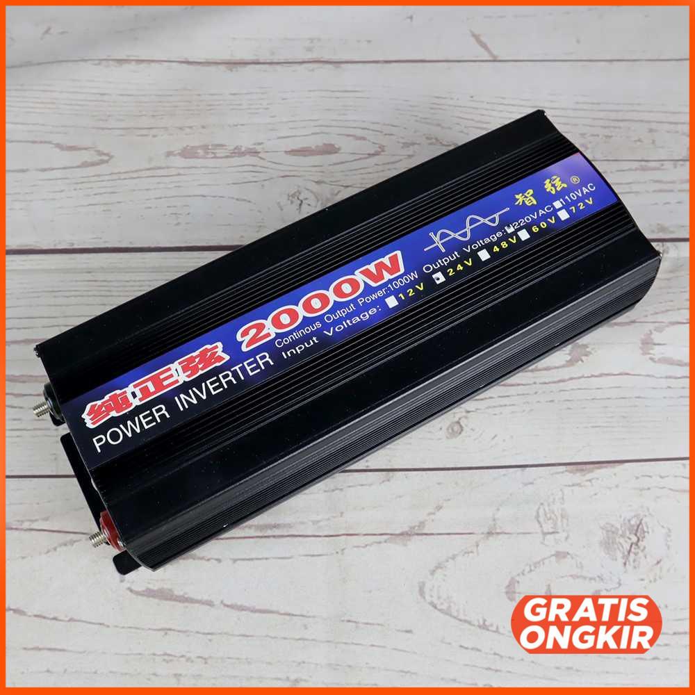 Pure Sine Wave Car Power Inverter DC24 to AC220V 2000W SY2000