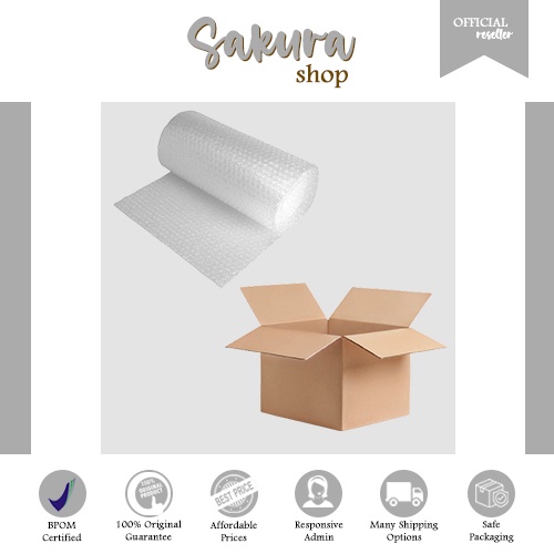 

Extra Bubble wrap dan Box untuk packaging lebih aman