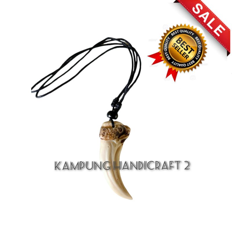 kalung taring harimau 5cm