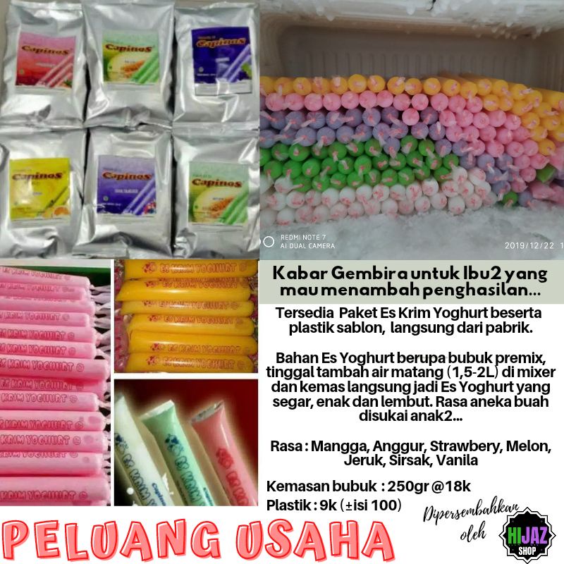 

PROMO!!Bahan Es Yoghurt 250gr TERBARU