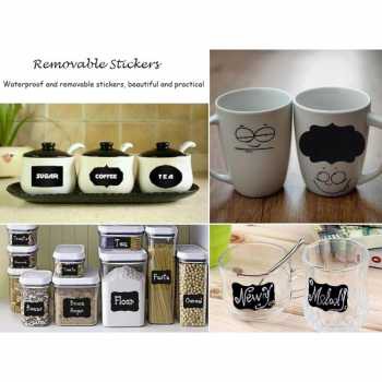 Sticker Label Nama Sticker Toples Bumbu Dapur PVC 5 PCS + Spidol