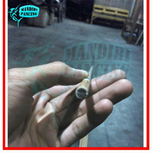 Blank Sambungan Joran UL Carbon Solid - 2-6Lb - Sudah Serut - Packing PVC