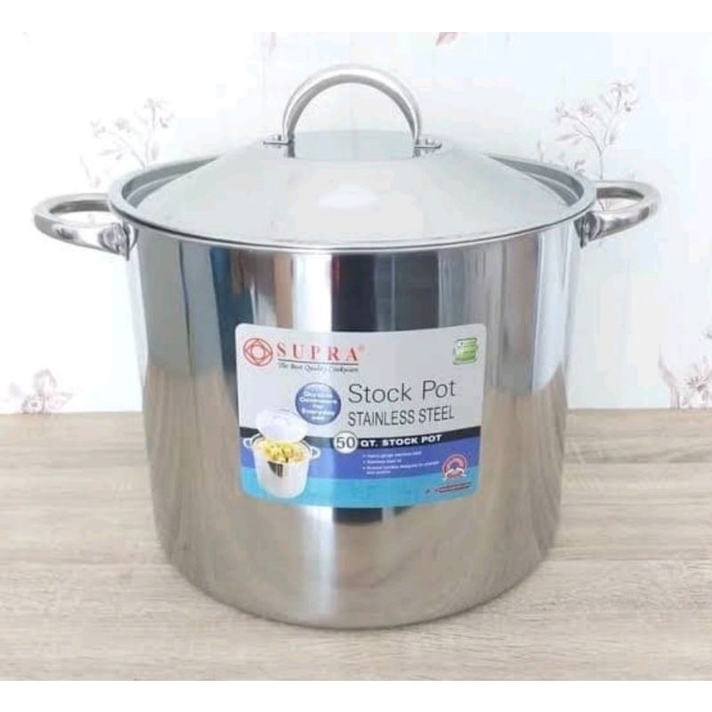 Panci Besar Stenlis 50qt Jumbo | Panci Supra stockpot 50qt