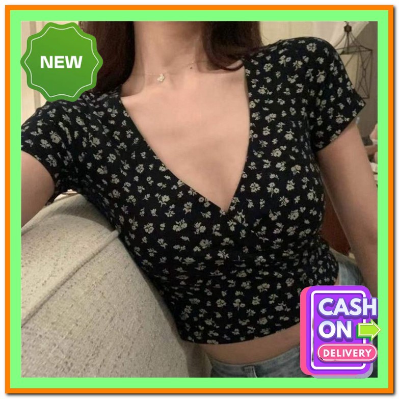 Baju Atasan Wanita Crop Kaos Crop Wanita Polos Baju Cewek Korean Style Atasan Cewe Kekinian Crop Top
