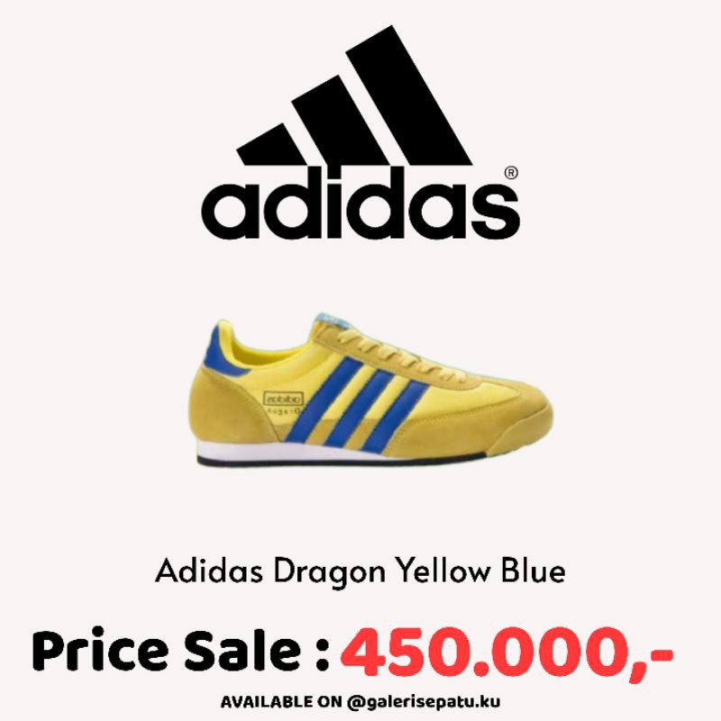 PROMO - Sepatu Adidas Dragon Yellow Blue