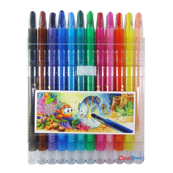 

Unik Titi Crayon Oil Pastel Putar 12 Warna Limited