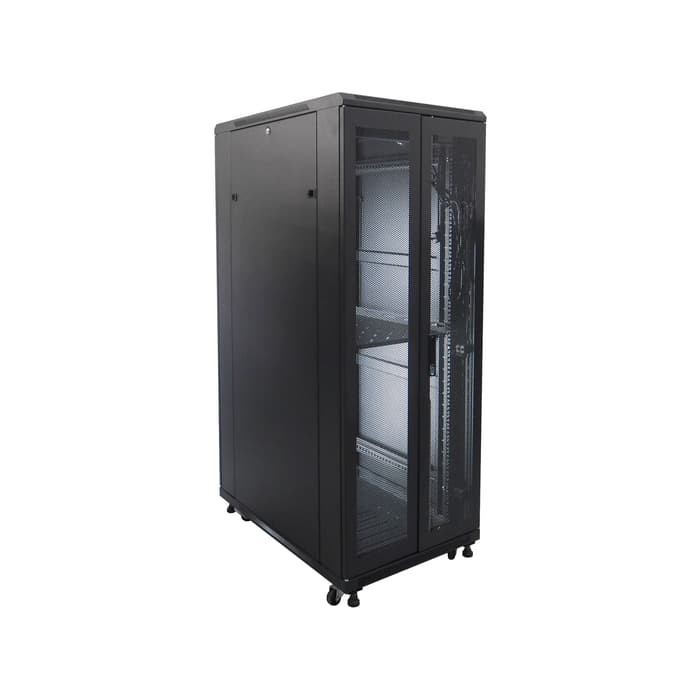 Indorack IR9032G Standing Close Rack 19&quot; 32U Glass Door Depth 900mm STANDING CLOSE RACK 32U GLASS DO