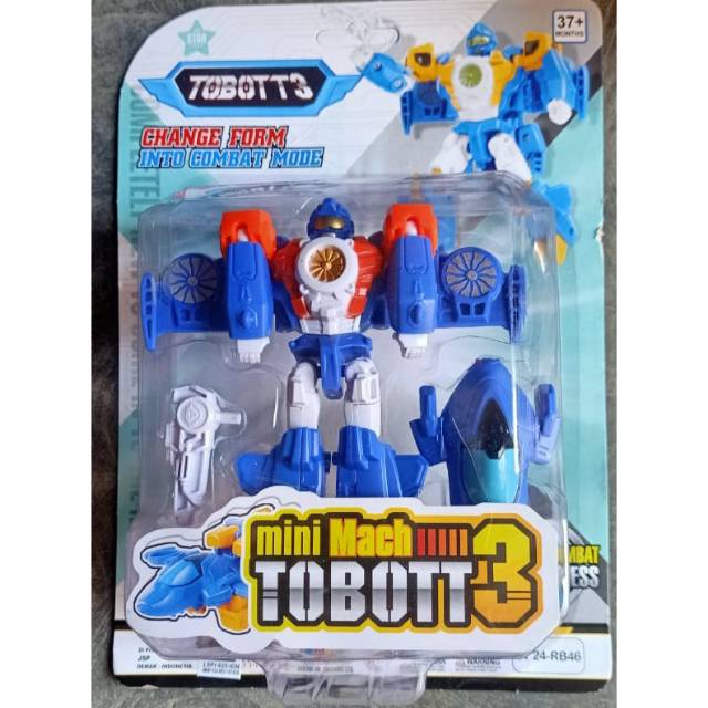 ST 24-RB46 MINI MACH TOBOTT 3 / mainan anak edukai robot tobott mini mach 3