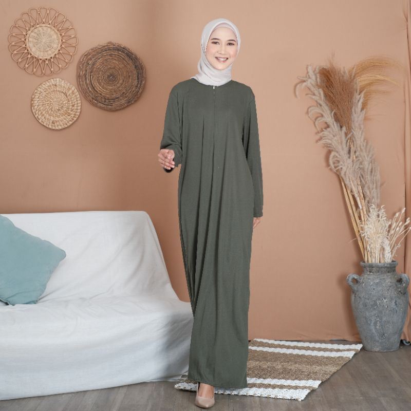 Gamis muslimah dress Basic KAOS POLOS premium muslimah