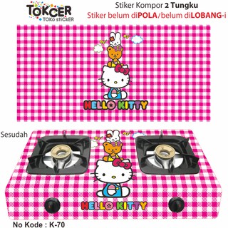 Variasi Stiker  Kompor  2 Tungku HELLO  KITTY  Shopee Indonesia