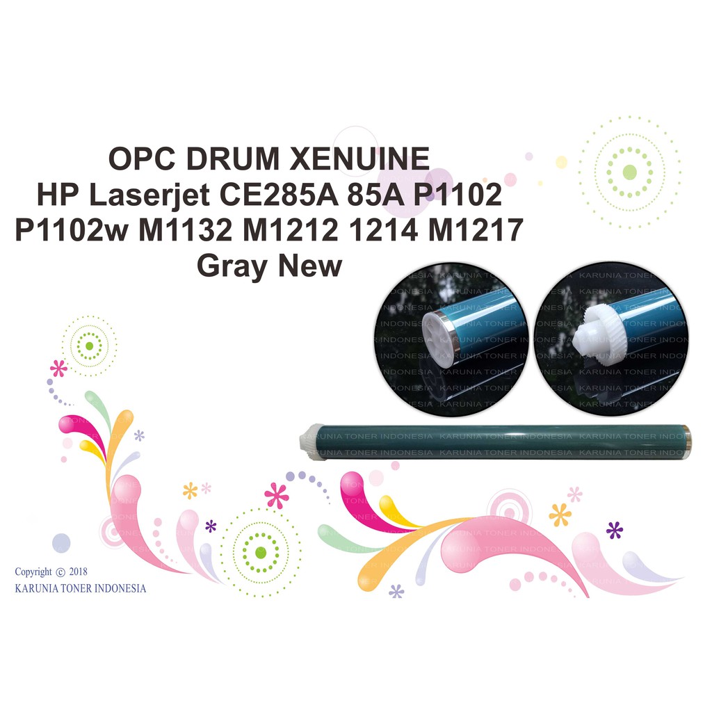 OPC DRUM XENUINE HP Laserjet CE285A 85A P1102 P1102w M1132 M1212 Blue Dan Gray