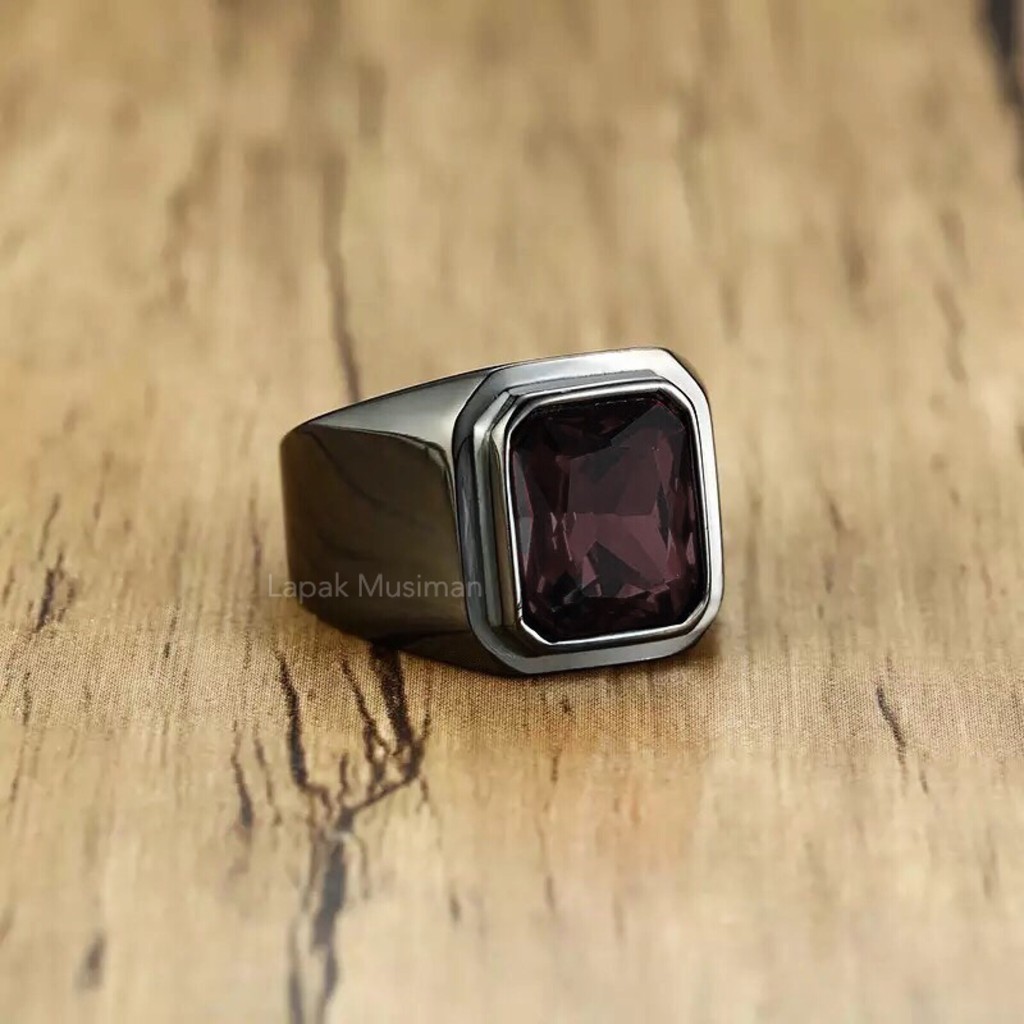 [Bayar di Tempat] CINCIN BLACK ONYX PRIA SUPER KEREN - SUPER EKSLUSIF