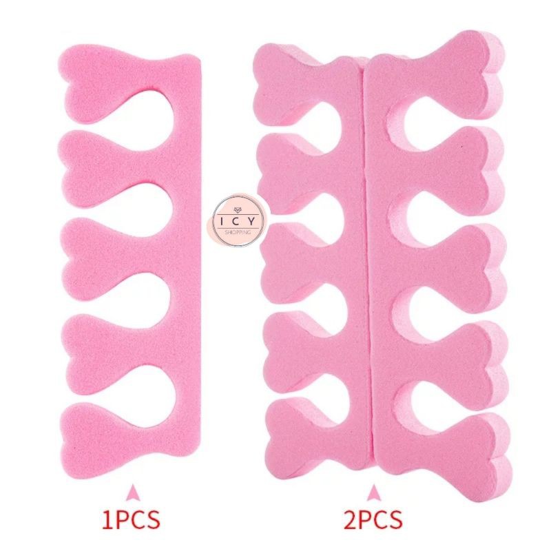 Finger Separator / Pemisah Jari Kaki Spons Lembut Gel UV Tools Menikur Pedikur / Sponge Nail Art