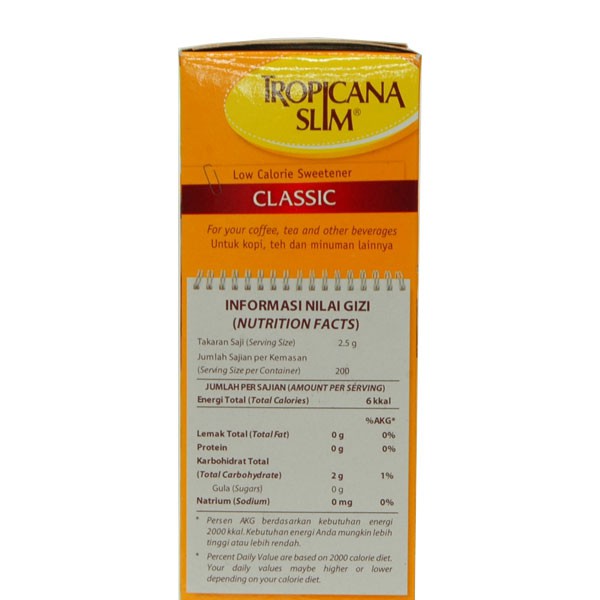 

Tropicana Slim Diet Sweetener 500 Gr