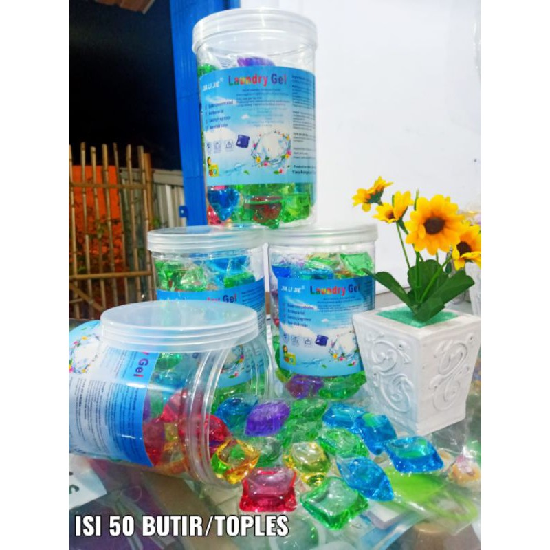 Sabun Cuci / Laundry Gel Beads 1 Box Isi 50 Pcs / Sabun Cuci Antiseptik