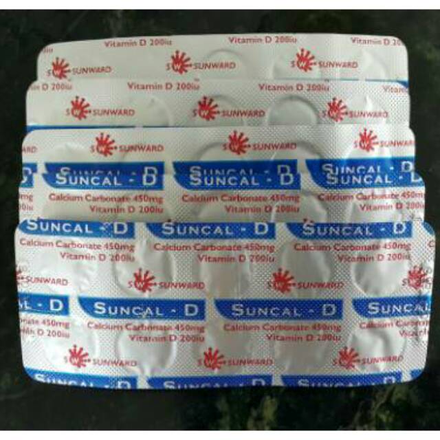 Jual Calsium vitamin D - Suncal D tablet (50tablet) Indonesia|Shopee ...