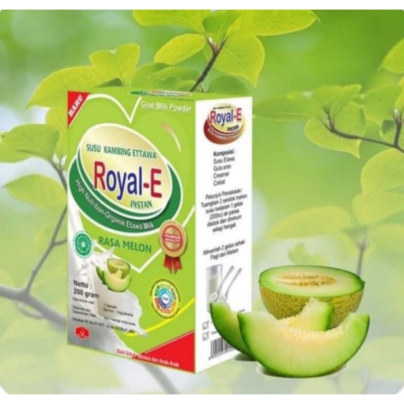 

Susu Etawa Serbuk | Susu Terbaru ROYAL E | Etawa Serbuk Rasa Melon | Royal E