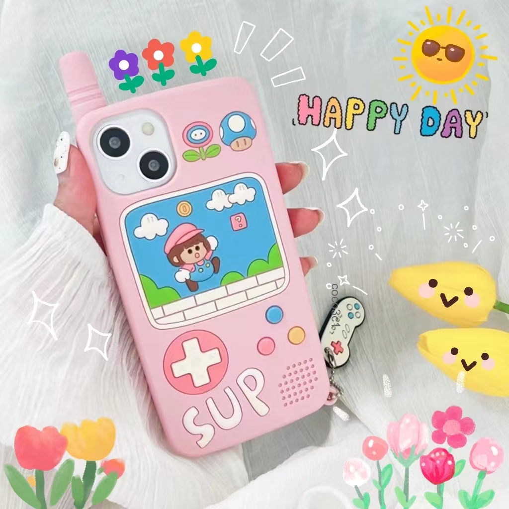 Soft case Silikon TPU Motif Kartun game console Untuk iphone 13 12 11 Pro Max XS XR 8plus iphone 12pro12pro Max 7 8 Plus X XS XR XSMAX