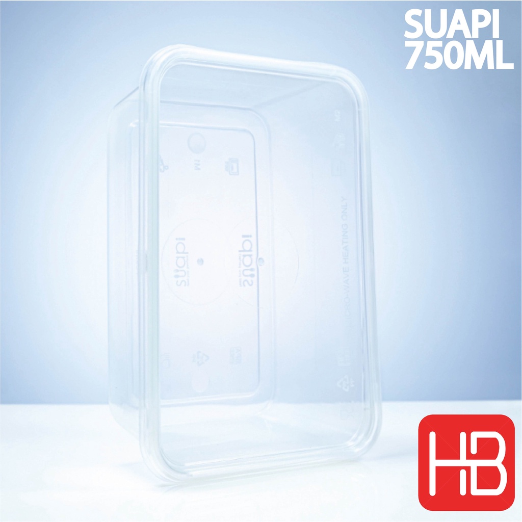 THINWALL 750ML SUAPI / FOOD CONTAINER SUAPI 750ML (ISI 25 PCS)
