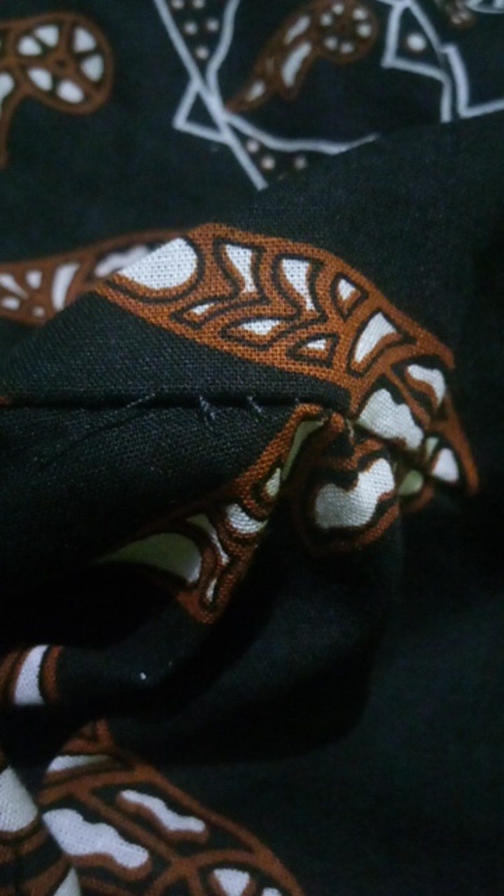 Grosir Batik Hrb026 Kenongo Kemeja Tosca Pendek Pekalongan Padi M L Xl Sogan Prin Halus Kemeja Batik