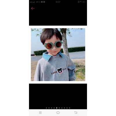 (Grosirsolostore) Kacamata anak style terbaru kacamata telinga anti UV sunggless