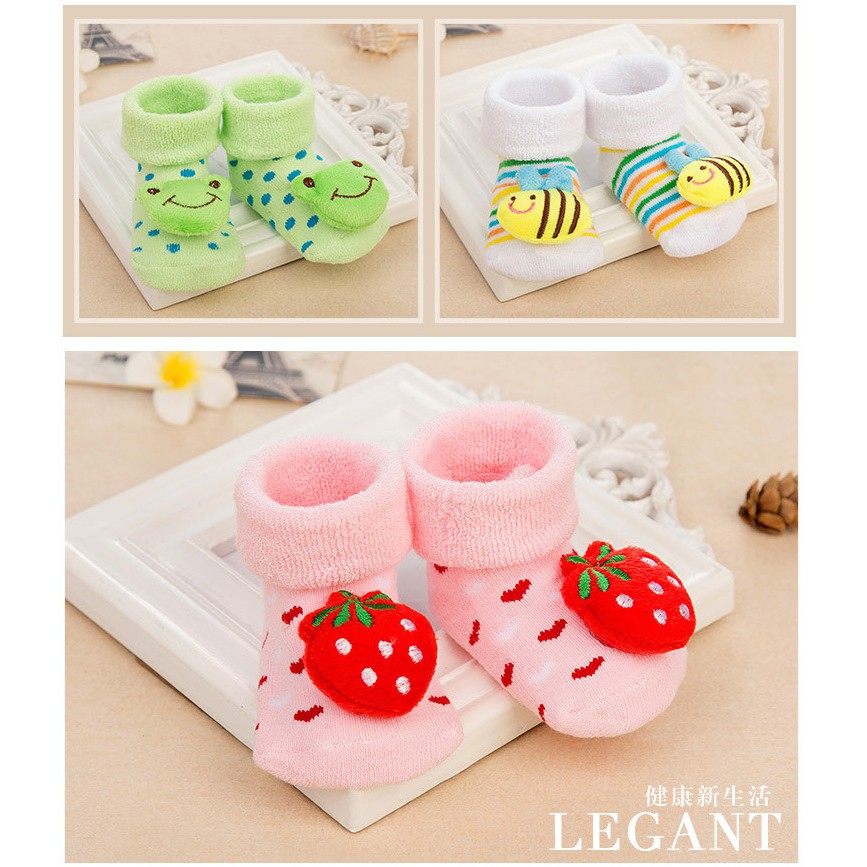 HappyOliver DOLL HOUSE Kaos Kaki Bayi Anak Laki Laki Perempuan Import Bahan Berkualitas newborn - 24 Bulan