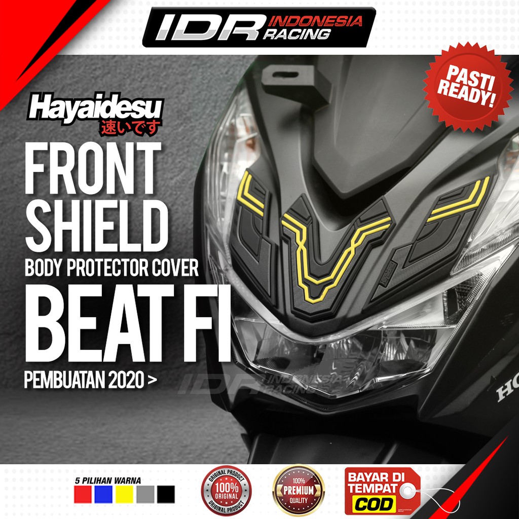 Hayaidesu BEAT New fi 2020 Deluxe Front Shield Cover Body Protector Aksesoris Honda