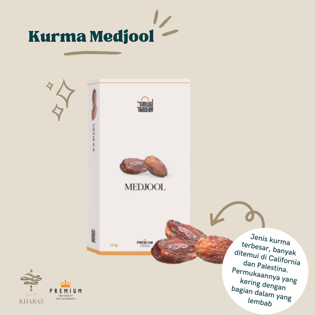 

Kurma Medjool Medjoul 500 gram Asli Premium High Quality